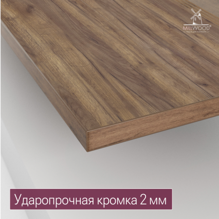 Столешница угловая 1400х1100, ЛДСП Дуб табачный крафт