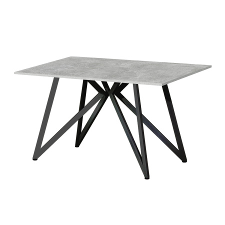 Стол Женева (1200х700) 18мм, ЛДСП Бетон / Металлокаркас Черный