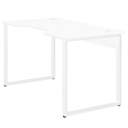Стол Гонконг с вырезом (1200х700) 18 мм, ЛДСП Белый / Металлокаркас Белый Стол Гонконг с вырезом (1200х700) 18 мм, ЛДСП Белый / Металлокаркас Белый