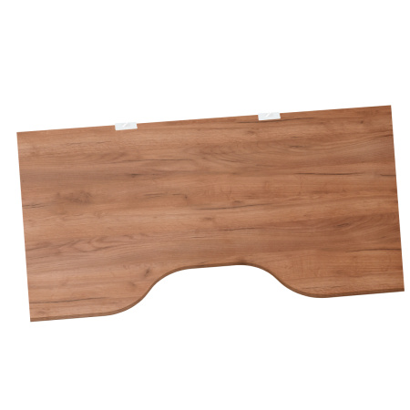 Столешница с вырезом 1600х800х36, ЛДСП Дуб табачный крафт / Металлокаркас Белый