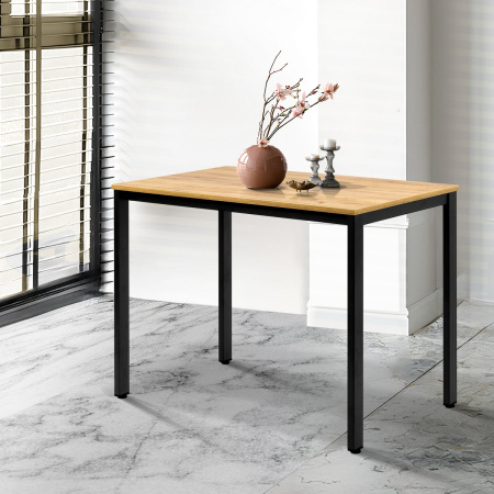 Стол Сеул (1000х600), ЛДСП Дуб золотой крафт / Металлокаркас Черный