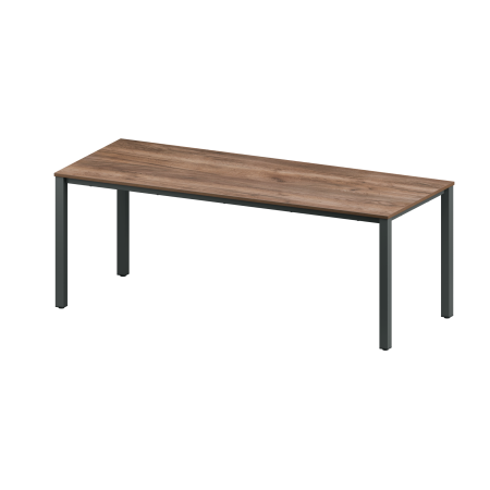 Стол Сеул (1800х800), ЛДСП Дуб табачный крафт \ Металлокаркас Черный