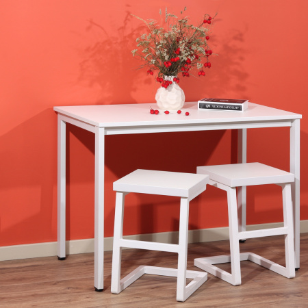 Стол Сеул (1200х700), ЛДСП Белый / Металлокаркас Белый Стол Сеул (1200х700), ЛДСП Белый / Металлокаркас Белый