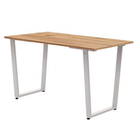 Стол Уэльс (1200х700) 18мм, ЛДСП Дуб золотой крафт / Металлокаркас Белый