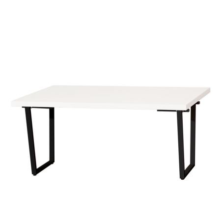 Стол Уэльс (1600х800), ЛДСП Белый / Металлокаркас Черный