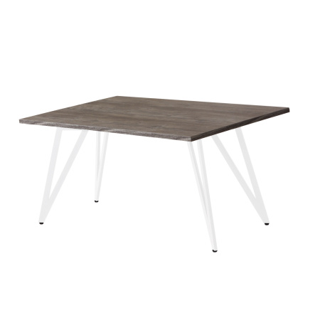 Стол Женева 2 (1600х800) 18мм, ЛДСП Сосна пасадена / Металлокаркас Белый