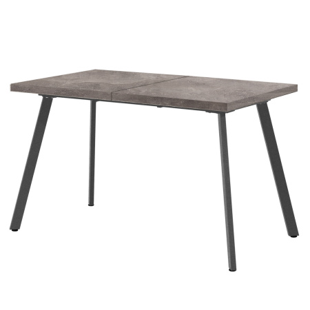 Стол Ванкувер раздвижной (1200/1520х700), ЛДСП Бетон / Металлокаркас Графит