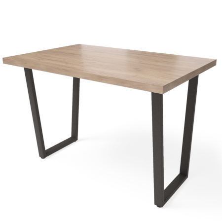 Стол Уэльс (1200х700) 18мм, ЛДСП Дуб табачный крафт / Металлокаркас Черный