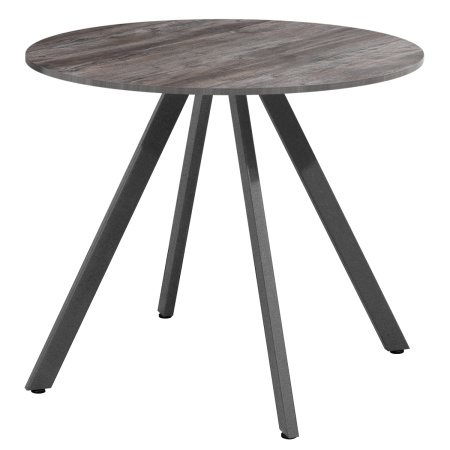 Стол Олесунн (D900) 18мм, ЛДСП Сосна пасадена / Металлокаркас Графит