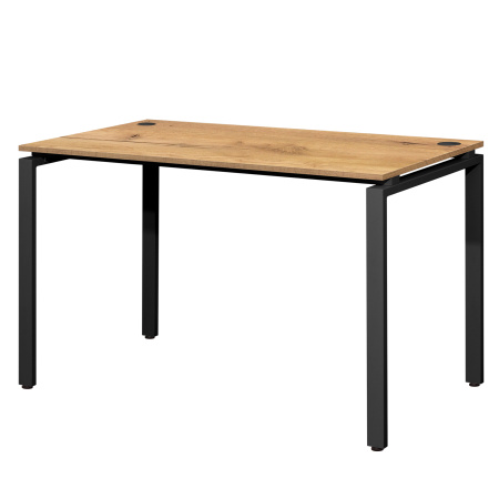 Стол Сиэтл (1200х700), ЛДСП Дуб золотой крафт / Металлокаркас Черный