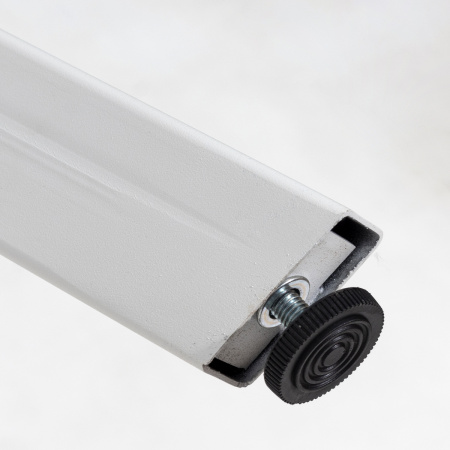 Стол Ванкувер раздвижной (1200/1520х700), ЛДСП Белый / Металлокаркас Белый