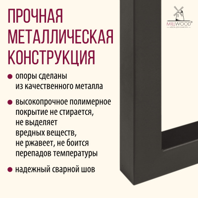 Опоры Лондон, Металлокаркас Черный