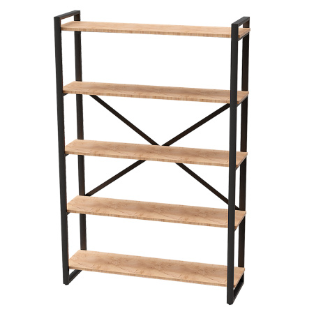 Стеллаж Лофт CH-4, ЛДСП Дуб золотой крафт / Металлокаркас Графит