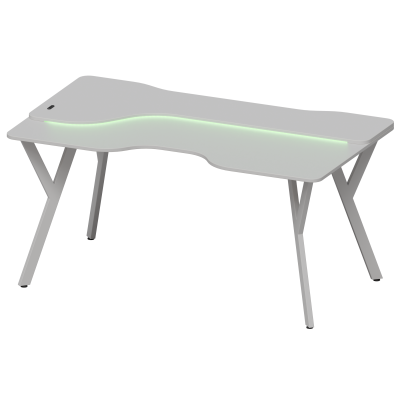 Стол компьютерный Осака (1600х900), ЛДСП Белый \ Металлокаркас Белый