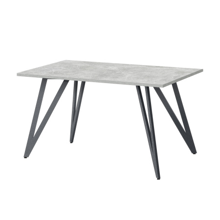 Стол Женева 2 (1300х800) 18мм, ЛДСП Бетон / Металлокаркас Графит