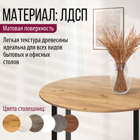 Столешница D900х18 без присадки, ЛДСП Дуб золотой крафт Столешница D900х18 без присадки, ЛДСП Дуб золотой крафт