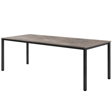 Стол Сеул (2000х800), ЛДСП Бетон / Металлокаркас Черный Стол Сеул (2000х800), ЛДСП Бетон / Металлокаркас Черный