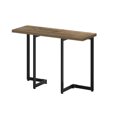Стол-консоль Арлен 1, ЛДСП Дуб табачный крафт / Металлокаркас Черный