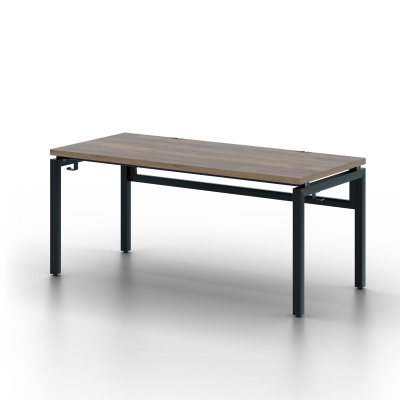 Стол Будапешт (1800х800) 36 мм, ЛДСП Дуб табачный крафт \ Металлокаркас Черный
