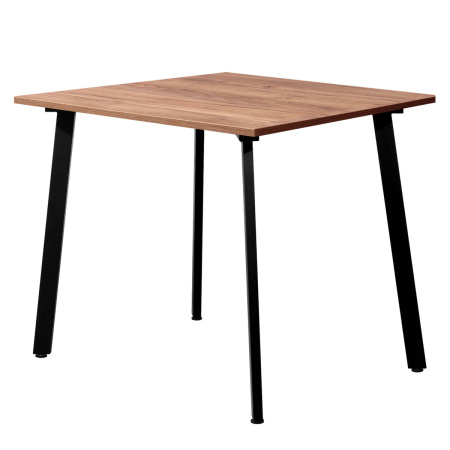 Стол Шанхай (900х900) 18мм, ЛДСП Дуб табачный крафт / Металлокаркас Графит