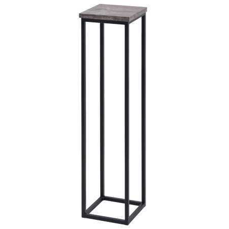 Подставка декоративная 210x210x900, ЛДСП Сосна пасадена / Металлокаркас Черный
