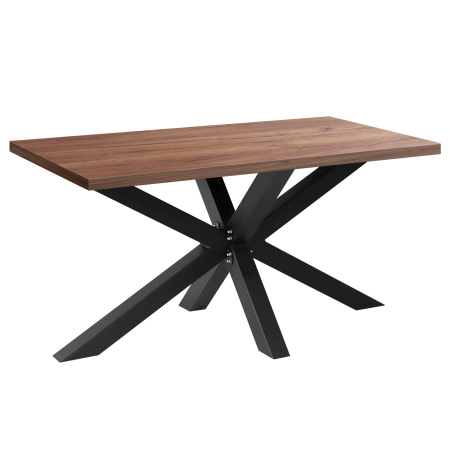 Стол Кейптаун (1600х800), ЛДСП Дуб табачный крафт / Металлокаркас Черный