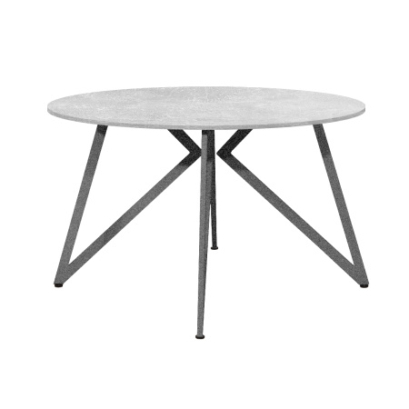 Стол Женева (D1200) 18мм, ЛДСП Бетон / Металлокаркас Графит