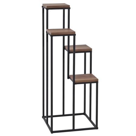 Подставка декоративная MW2, ЛДСП Дуб табачный крафт / Металлокаркас Черный