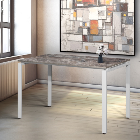 Стол Сиэтл (1200х700), Сосна пасадена / Металлокаркас Белый