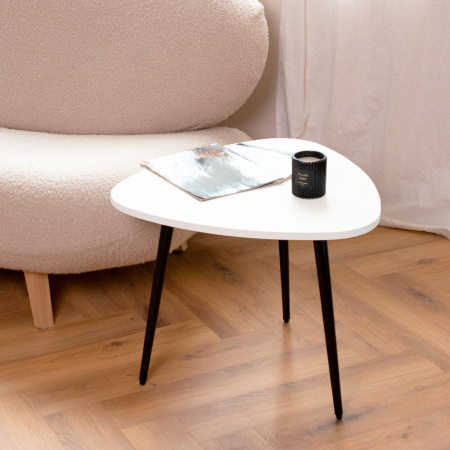 Журнальный стол Лофт СТ-9, ЛДСП Белый