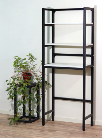 Стойка для стиральной машины Венеция 2, ЛДСП Дуб белый крафт / Металлокаркас Графит Стойка для стиральной машины Венеция 2, ЛДСП Дуб белый крафт / Металлокаркас Графит