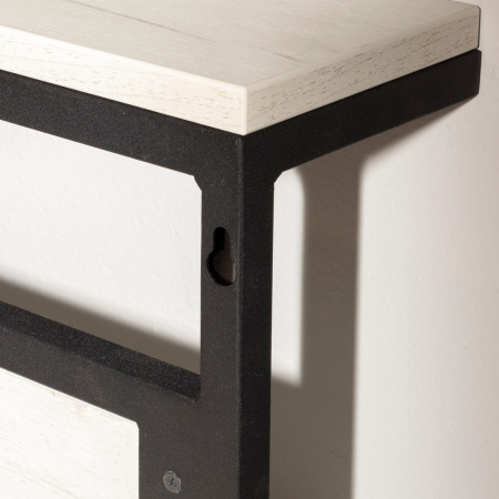 Вешалка для верхней одежды Сканди 3, ЛДСП Белый / Металлокаркас Графит