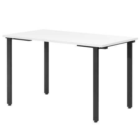 Стол Прага (1200х700) 18мм, ЛДСП Белый / Металлокаркас Черный Стол Прага (1200х700) 18мм, ЛДСП Белый / Металлокаркас Черный