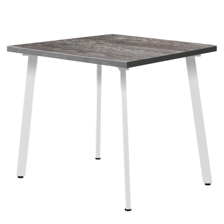 Стол Шанхай (900х900), ЛДСП Сосна пасадена / Металлокаркас Белый