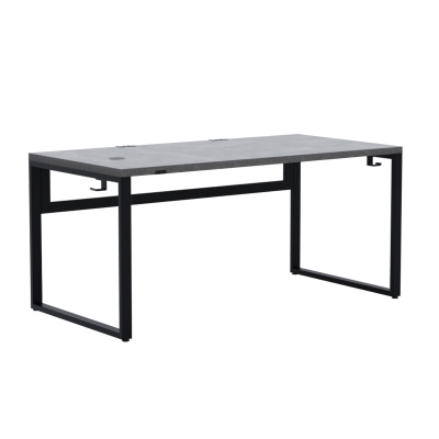 Стол Каир Смарт (1400х800) ЛДСП Бетон \ Металлокаркас Черный