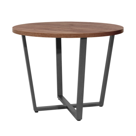 Стол Орлеан (D1000), ЛДСП Дуб табачный крафт / Металлокаркас Графит