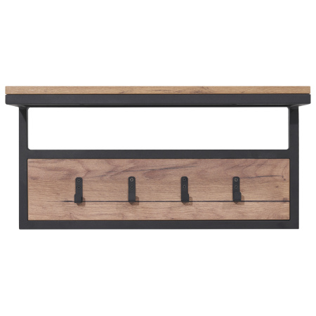 Вешалка для верхней одежды Сканди 3, ЛДСП Дуб табачный крафт / Металлокаркас Графит Вешалка для верхней одежды Сканди 3, ЛДСП Дуб табачный крафт / Металлокаркас Графит