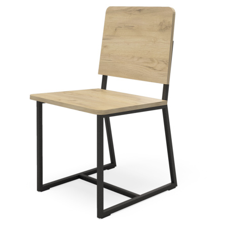 Стул Лофт Чед 1, ЛДСП Дуб золотой крафт / Металлокаркас Графит Стул Лофт Чед 1, ЛДСП Дуб золотой крафт / Металлокаркас Графит