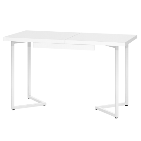 Стол раздвижной Лондон (1200/1600х800), ЛДСП Белый / Металлокаркас Белый
