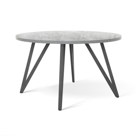 Стол Женева 2 (D1100), ЛДСП Бетон / Металлокаркас Графит
