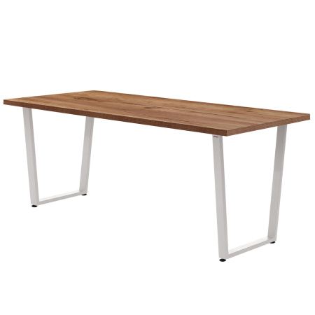 Стол Уэльс (1600х800), ЛДСП Дуб табачный крафт / Металлокаркас Белый