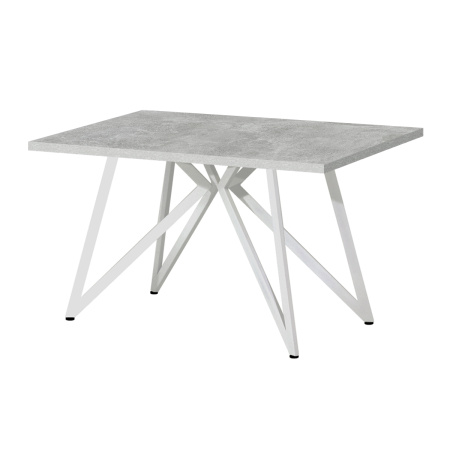 Стол Женева (1200х700), ЛДСП Бетон / Металлокаркас Белый