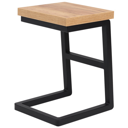 Табурет Арне 2, ЛДСП Дуб золотой крафт / Металлокаркас Черный