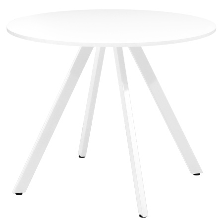Стол Олесунн (D1000) 18мм, ЛДСП Белый / Металлокаркас Белый