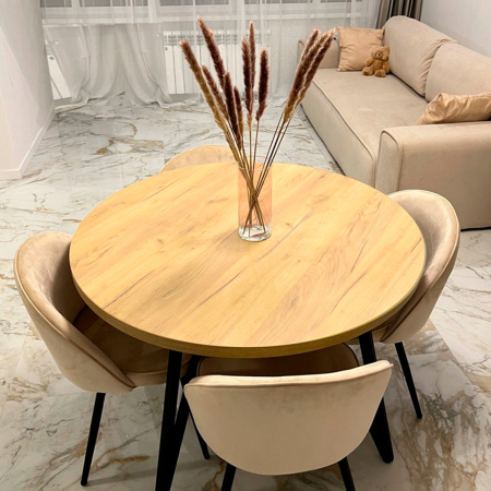 Столешница D900х36 без присадки, ЛДСП Дуб золотой крафт