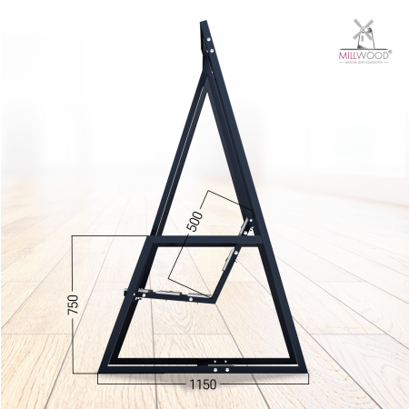 Качели садовые Валенсия, металлокаркас черный