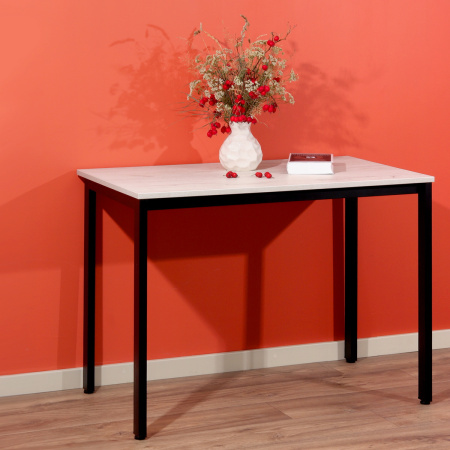 Стол Сеул (1300х800), ЛДСП Дуб белый крафт / Металлокаркас Графит Стол Сеул (1300х800), ЛДСП Дуб белый крафт / Металлокаркас Графит