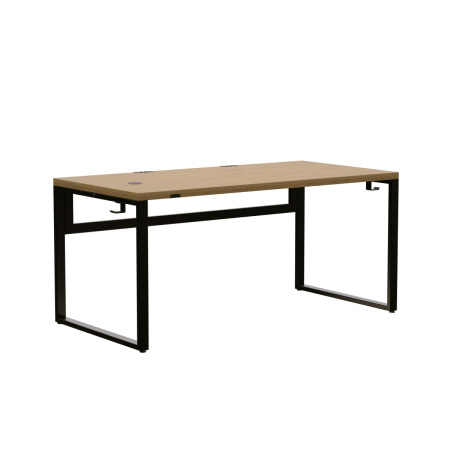 Стол Каир Смарт (1400х800) ЛДСП Дуб золотой крафт \ Металлокаркас Черный