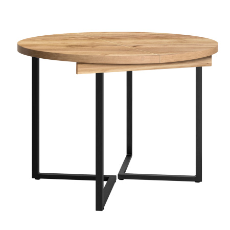 Стол раздвижной Лондон (D1100), ЛДСП Дуб золотой крафт / Металлокаркас Черный Стол раздвижной Лондон (D1100), ЛДСП Дуб золотой крафт / Металлокаркас Черный