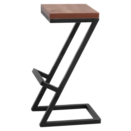 Стул барный Бран 2, ЛДСП Дуб табачный крафт / Металлокаркас Графит